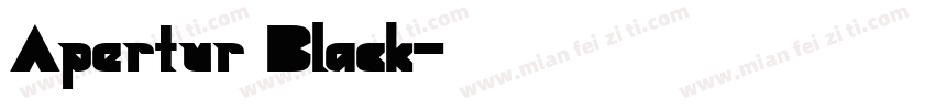 Apertur Black字体转换